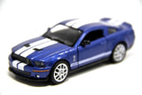 5" Kinsmart 2007 Ford Shelby GT500 Diecast Model Toy Car 1:38 Blue