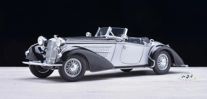 Sun Star 1:18 HORCH 855 Horch 1939 vintage car black silver alloy car model