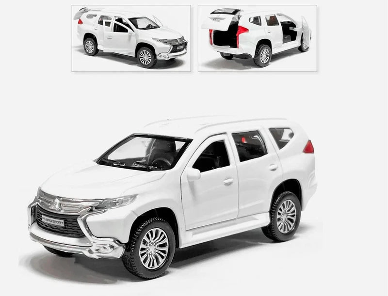Mitsubishi Pajero Sport Metal Model Diecast Car Scale, Collectible Toy Car, 1/38