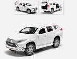 Mitsubishi Pajero Sport Metal Model Diecast Car Scale, Collectible Toy Car, 1/38