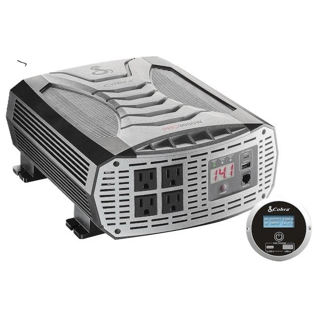 Cobra PRO 3000W Modified Sine Wave Power Inverter 12V 120V Fast Charging