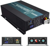 Pure Sine Wave Inverter 2000W 12V DC to 120V AC Truck Car solar Off Grid Power