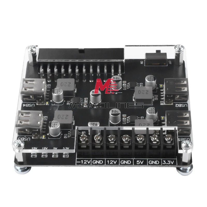 DC3.3-12V 4-way USB ATX Adapter Board Desktop Computer Power Supply Module DIY