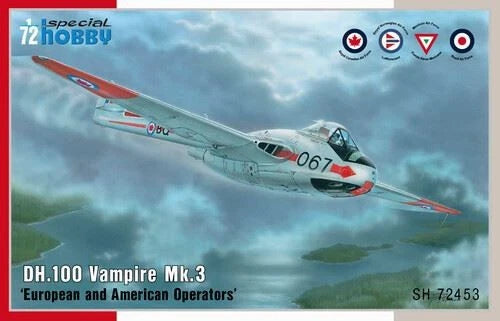 1/72 Special Hobby DH.100 Vampire Mk.3 European and American Operators Plastic M