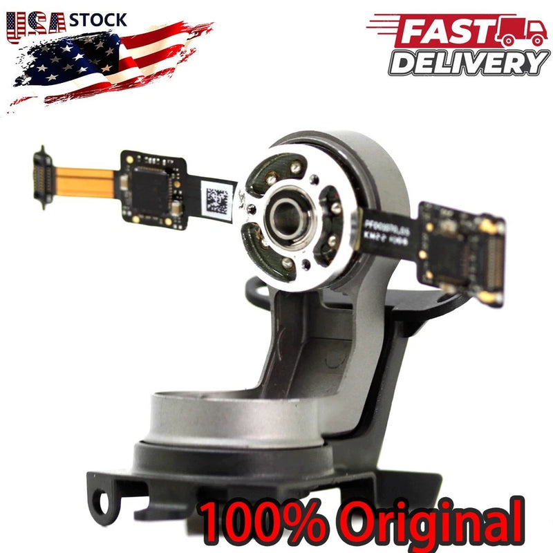 Gimbal camera yaw/roll motor assembly with circular motor hub and ribbon cables