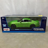 Maisto 2015 Ford Mustang GT 1:18 Diecast Model Car Green Special Edition