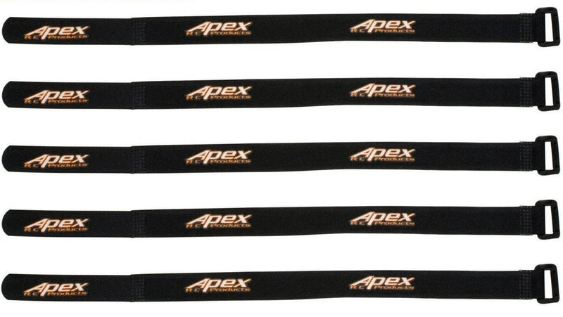 Apex RC Products 16mm X 300mm Lipo Battery / Camera Straps - 5 Pack #3041 Battery