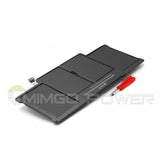 Dark gray laptop battery pack with connector and included red screwdriver tools