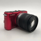 Panasonic LUMIX DMC-GF2 Digital Mirrorless Camera Red + 14-42mm f/3.5-5.6 Lens