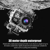 Underwater Waterproof Action Camera Outdoor Sports DV Diving Skiing Helmet Video