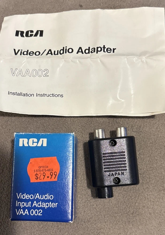 Vintage RCA / Panasonic Video - Audio Input Adapter *12-Pin # VAA002 *NEW