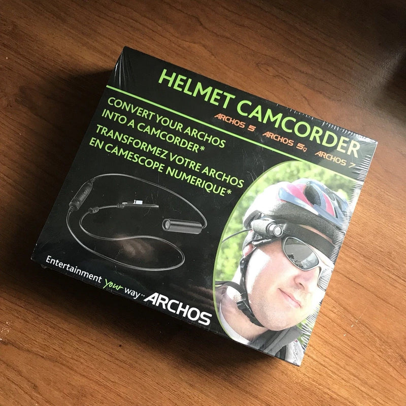 Archos 5-7 5Q IMT Helmet Cam Camcorder Mic Remote Travel Adapter & AV Cable Plug