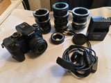 Panasonic Lumix DMC-G7K 14-42 Lens With Adapter Lot, Dummy Battery +
