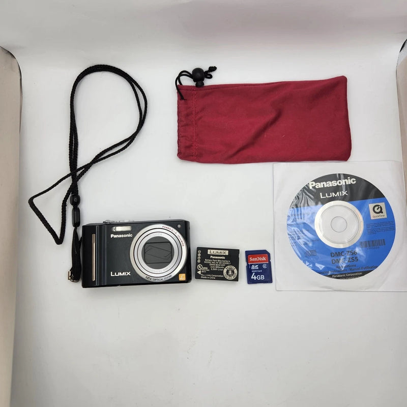 Panasonic Lumix DMC-ZS6 12MP Digital Camera w/ Battery+Card Tested B Read