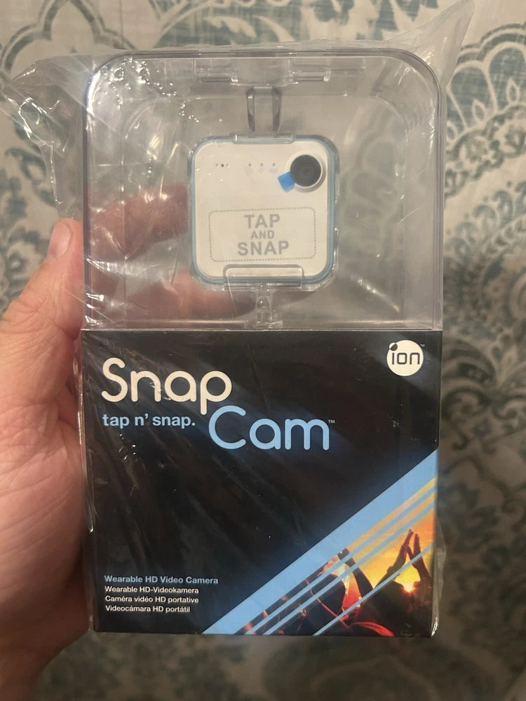 ion SnapCam Wearable HD Video Camera NEW Sealed White And Baby Blue T2