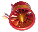JP Hobby Full Metal 90mm 12 Blade EDF Fan Unit 12S Brushless also has 10S 8S 6S