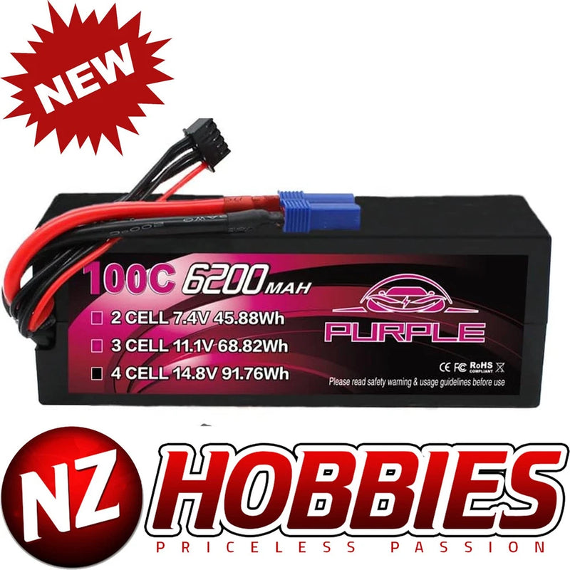 CNHL Racing Series 6200mAh 14.8V 4S 100C Lipo Battery with EC5 plug
