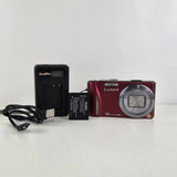 Panasonic Lumix DMC-TZ20 14.1MP Digital Camera Red Tested
