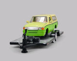 1995 FORD RANGER XLT & TRAILER Collectible DieCast Model 1:64 Green LOOSE