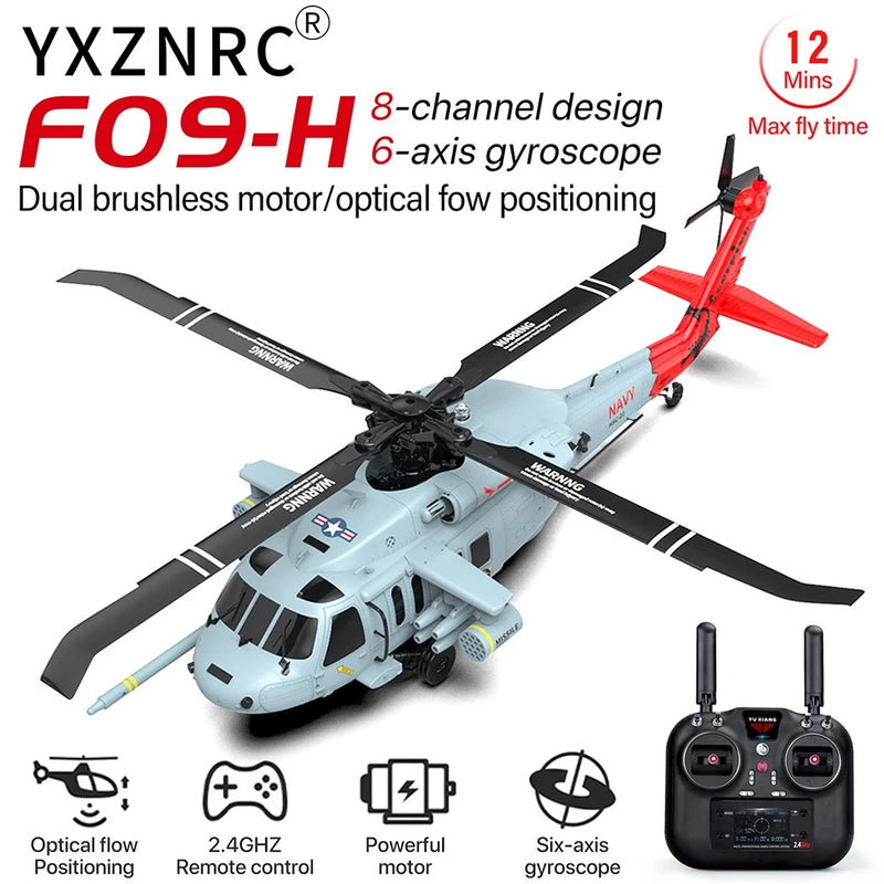 YXZNRC F09-H 1:47 SH60 2.4G 6-Axis Gyro 8CH GPS Brushless Motor RC Helicopter