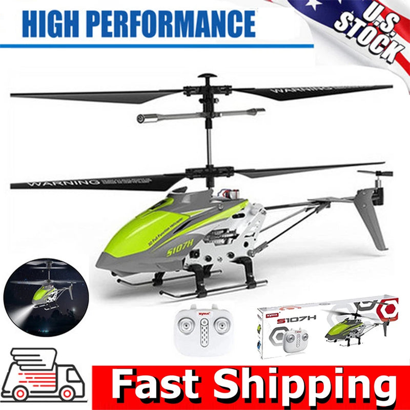 S107H 3.5 Channels Remote Control Drone 2.4Ghz RC Helicopter W/Led Light Toys