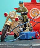 VINTAGE POLICE MOTORCYCLE BIKER TOY LARGE MODEL BATTERY POWERED SHINSEI JAPAN Battery