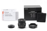 [Unused] Fujifilm Fujinon XF 16mm F2.8 R WR Black From JAPAN
