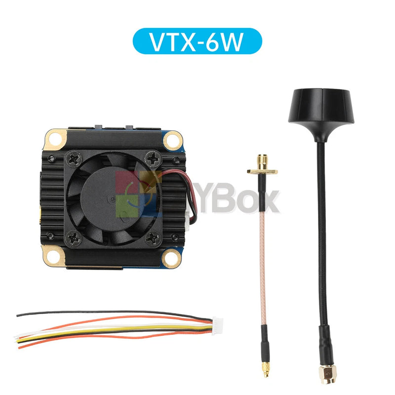 3.3GHz 4W 6W 16CH VTX/VRX Wireless Video Transmitter Receiver for FPV Drones DIY