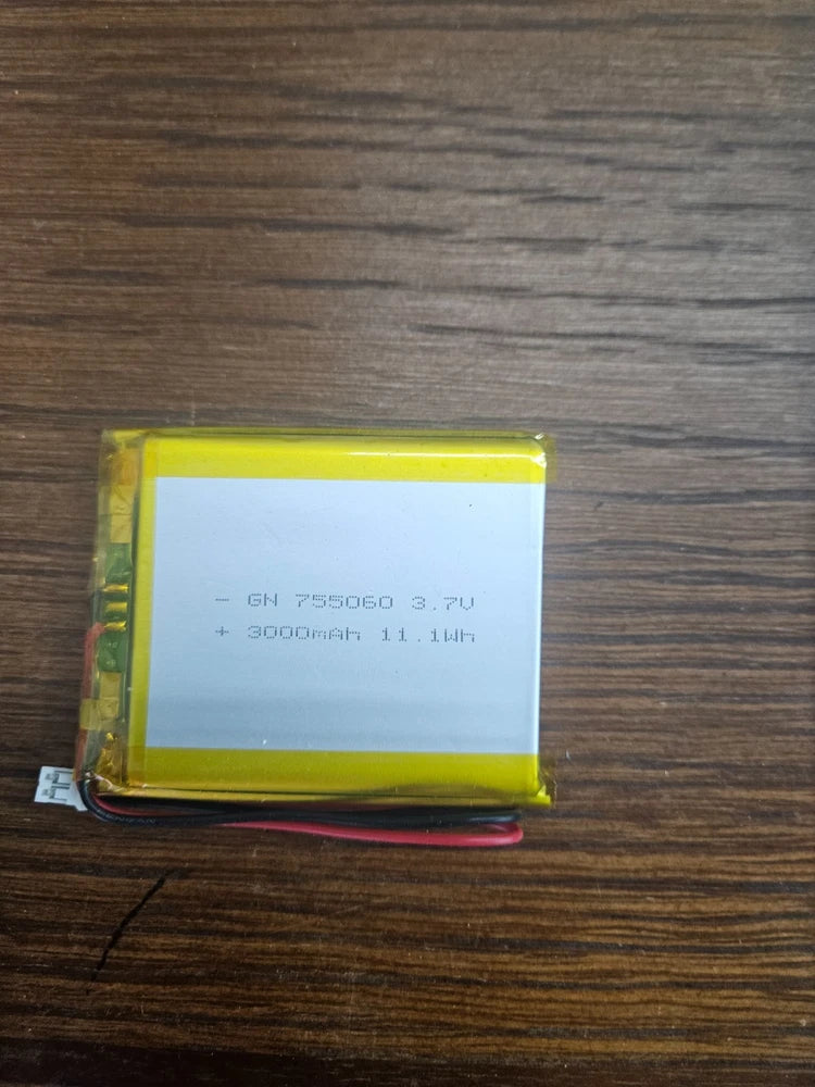 Lot of 24 755060 3.7V 3000mAh LiPo Rechargeable Lithium Polymer Batteries JST Co Battery