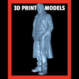 Detective Resin Figure Model Cars Diorama Unpainted Model Railroad People LEO