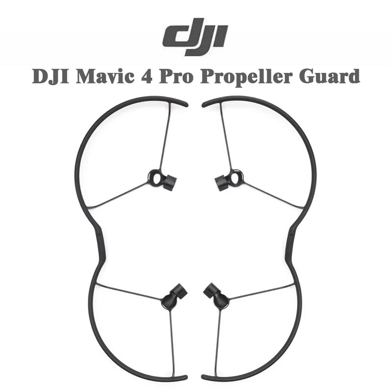 DJI Mavic 4 Pro propeller guard set with four curved black guards and mounts