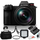 Panasonic Lumix DC-S1 Mirrorless Digital Camera +24-105mm Lens (DC-S1MK) Bundle