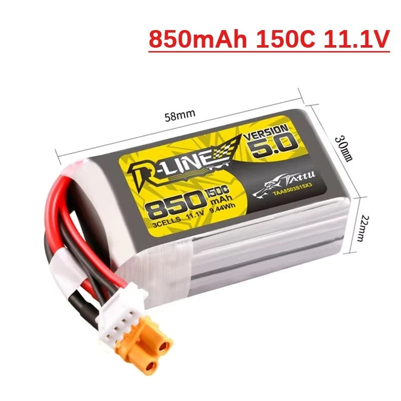 NEW Battery 850mAh 3S 11.1V 150C For RC Helicopter FPV Racing Drone Quadcopter