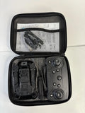 Black remote controller case with open zip and controller inside