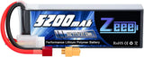 3S Lipo Battery 5200mAh 11.1V 50C with T and XT60 Connector Soft Case Battery Battery