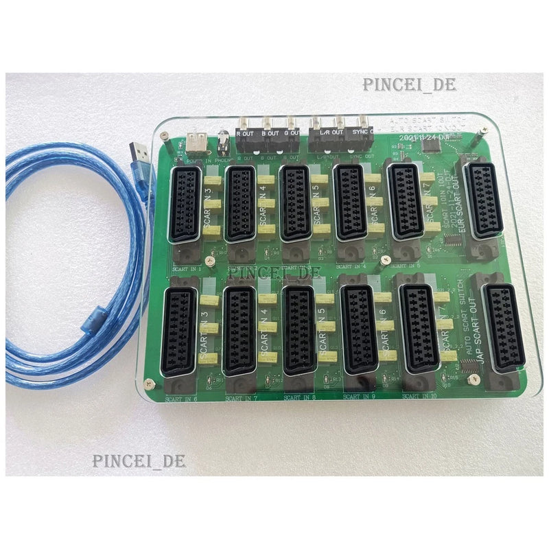 EUR Automatic 10 Input 1 Output SCART Distributor Converter Automatic Divider