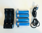 4X 1500mAh 3.7v Battery Set / +1 USB Charger Base & Cord for RC Cars Trucks Toys