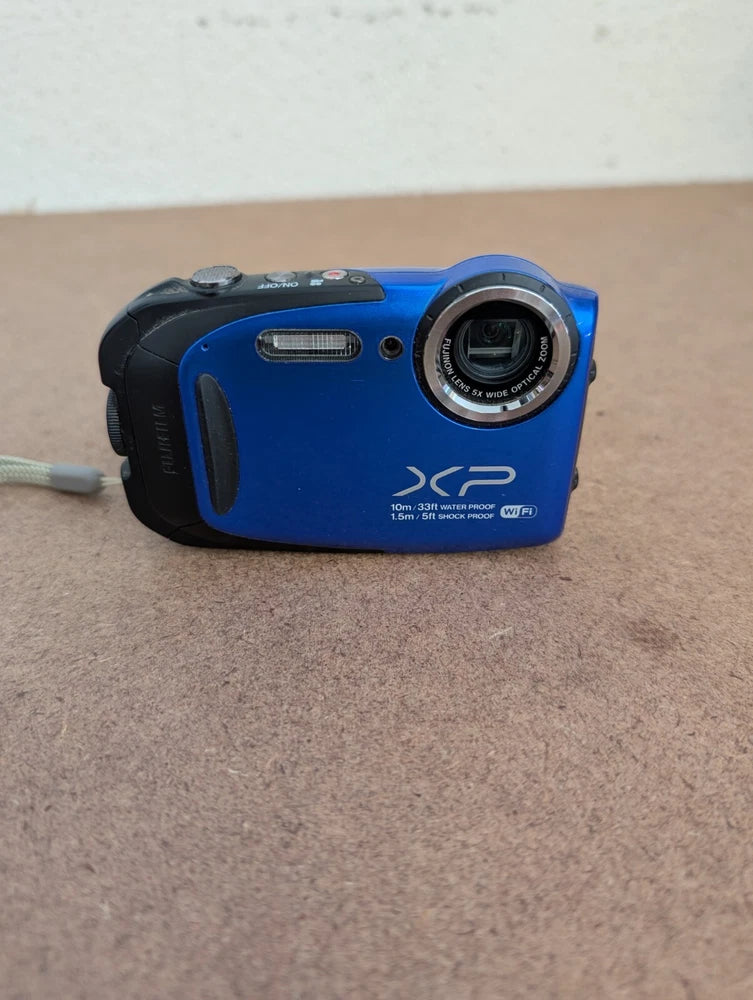 Fujifilm Finepix XP75 16MP Waterproof HD Digital Camera Blue Tested Functional
