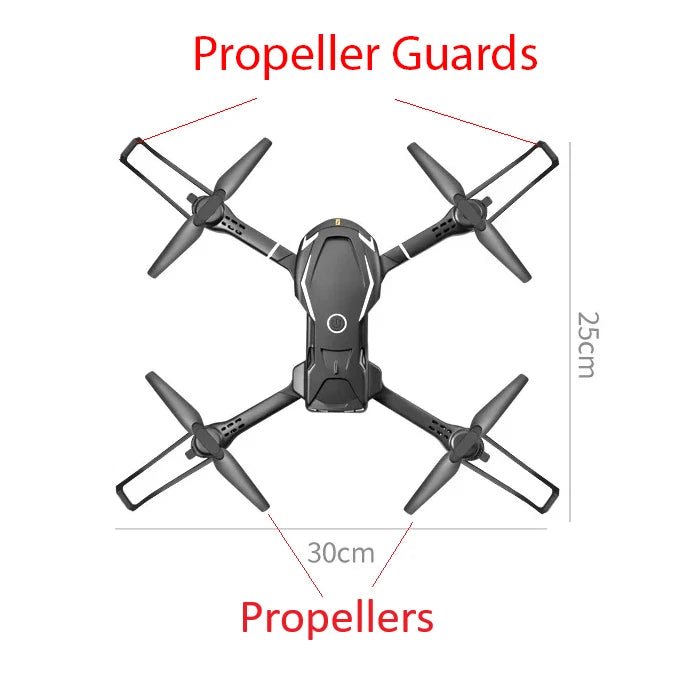 V88 Drone Replacement Propeller & Guard Set, 10pcs