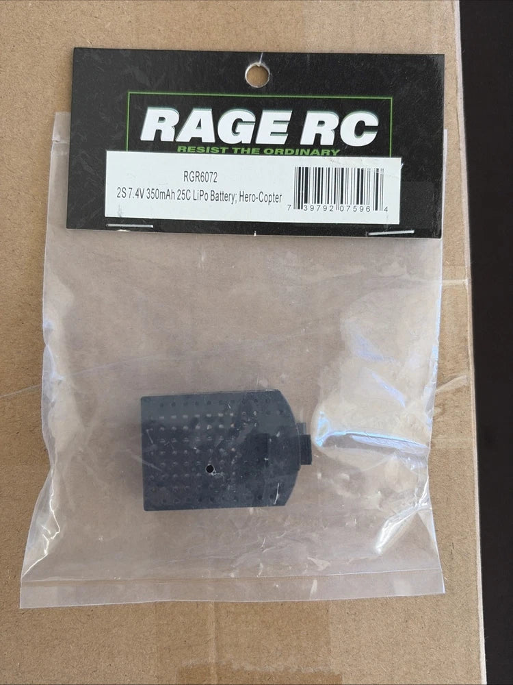 6072 - 2S 7.4V 350mAh 25C LiPo Battery For Rage RC Hero-Copter Battery
