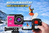 4K ULTRA HD WIFI Action Camera 16MP 30M Waterproof Case Mounts Remote