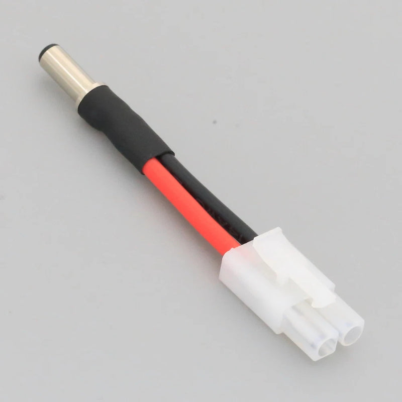 Male DC 5.5 x 2.1mm barrel to Tamiya Female cable 14AWG 5CM RC lipo Battery FPV