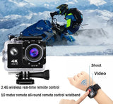 Ultra HD 4K Action Camera 20MP WiFi Waterproof 30M Sports Cam 16GB Remote