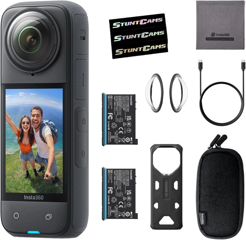 Insta360 X4 8K Waterproof 72MP 360?? VR Action Helmet Camera + Extra Battery