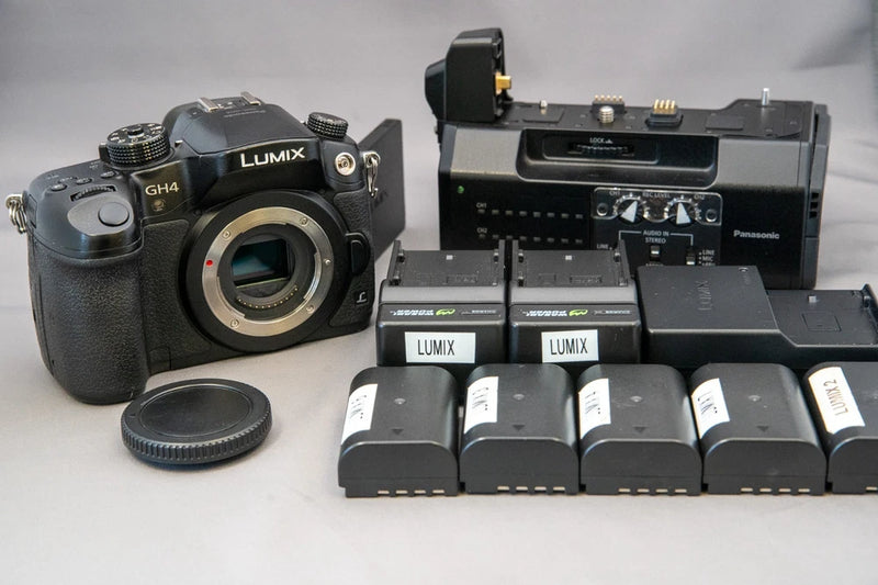 Panasonic Lumix GH4 16MP 4K Mirrorless Camera with YAGH Interface Unit & extras