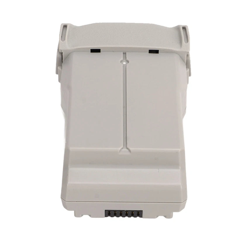 Rechargeable drone battery, 3850mAh, white casing with bottom contact pins.
