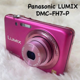 Panasonic LUMIX DMC-FH7 Pink Body Only Compact Camera Excellent Condition From J