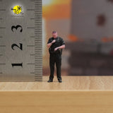 1/18 1/24 1/43 1/64 1/87 Miniature Police Man Call Scene Figure Doll For Car Toy