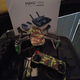 Dji Mavic Mini quadcopter drone with camo body and four propellers