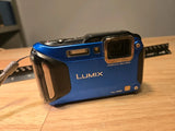 Panasonic LUMIX DMC-TS5 43ft Waterproof Digital Camera Blue, Repair Needed